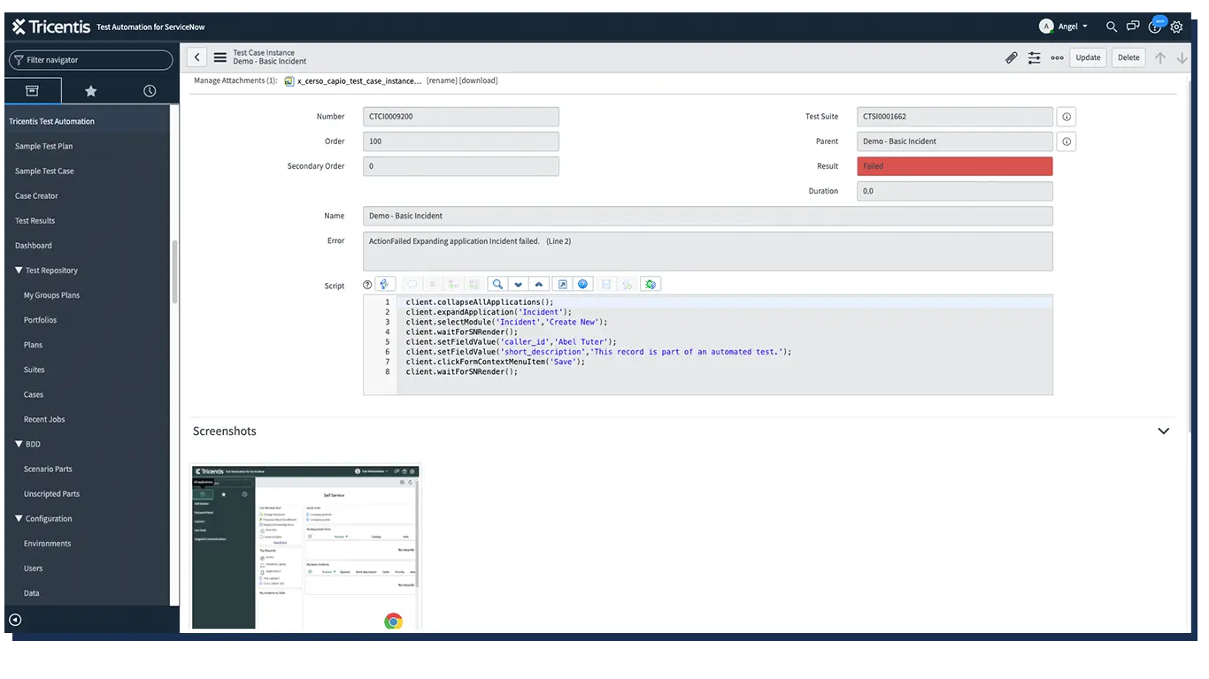 Screenshots and video capture inside ServiceNow