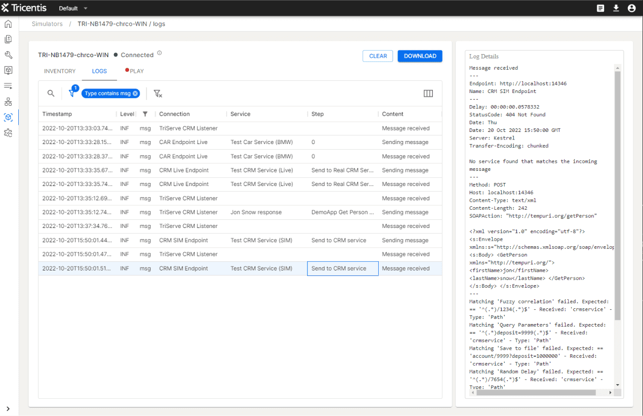 Tricentis Test Automation Service Simulation