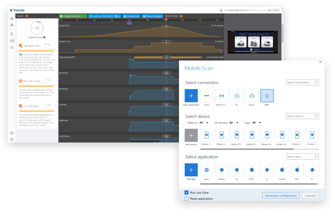 All-in-one mobile testing solution with Tricentis Tosca Mobile and Tricentis Device Cloud