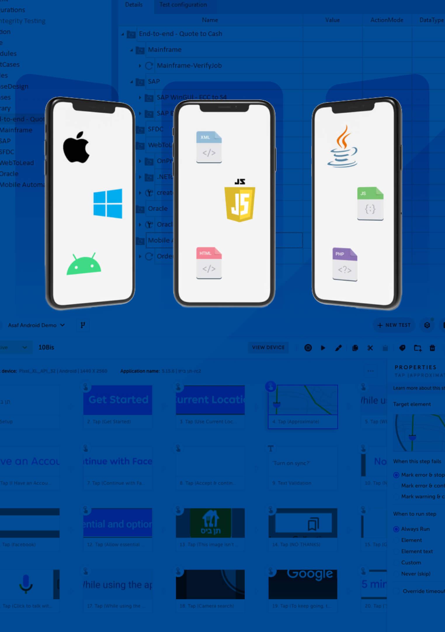 Tricentis Mobile solution