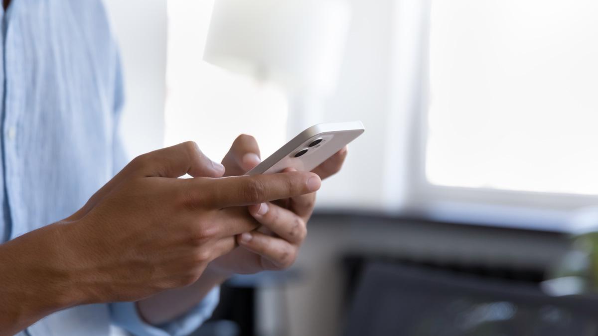 Person on mobile phone